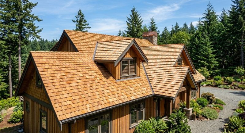 Natural Wood Roof Installation in Alexandria, VA